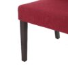 Modern Tufted Dining Chair (Set of 2) With High Back And Birch Wood Legs - Red - Image 12