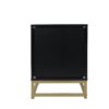 Allen - 2 Drawer Side Table, Display Rack For Bedroom And Living Room, Nightstand Side Table Bedroom Storage Drawer Bedside End Table - Black / Beige - Image 15