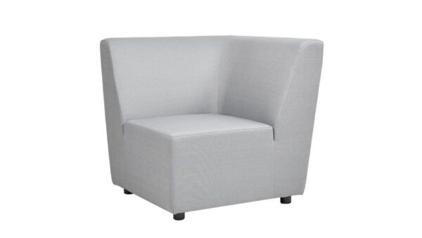 Cleo - Modular Upholstered Deep Seating Patio Corner Chair Axroma Olefin - Light Gray