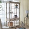 Adela - French Country Bookcase Display Storage Shelf Etageres - Antique White - Image 5