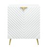 Gaines - High Gloss Console Cabinet - White - Image 2