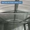 Industrial - 20' x 10' Heavy Duty Metal Garage Shed - Dark Gray - Image 4