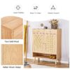 Multi Functional Modern Minimalist Shoe Cabinet Seamlessly Fits Into Nordic, Japanese, And Industrial Style Interiors - Natural Wood - Image 8