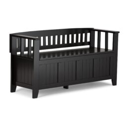 Acadian - Entryway Storage Bench - Black