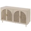 4 Door Cabinet, Suitable For Bedroom - Natural - Image 10