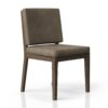Leather Soft Back Chair (Set of 2) - Light Brown - Image 3