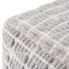Noreen - Square Pouf - Light Blue / White - Image 5