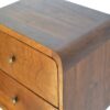 Floating Curved Bedside Table - Chestnut - Image 4