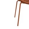 Modern Outdoor 7 Piece Expandable Dining Set With Stackable Chairs - Orange / Teak - Image 19
