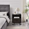 Contemporary 1 Drawer Nightstand - Charcoal - Image 5