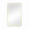 Rectangle Medicine Cabinet Mirror Bathroom Mirror With Storage Wall Mounted Medicine Mirror Cabinet With LED - Sliver - Image 12