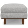 Morrison - Large Rectangular Ottoman - Mist Gray - Image 3