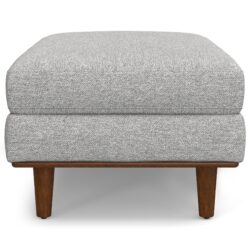 Morrison - Large Rectangular Ottoman - Mist Gray