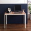 Harry - Contemporary Wood And Metal Computer Desk In With Construction - Oak - Image 7