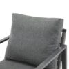 Modern Aluminum Lounge Chair Set With Rope Accents And Cushions For Indoor / Outdoor Spaces - Gray - Image 9