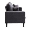 Modern Upholstered 2 Piece Sofa Set, Comfy Corduroy Living Room Furniture - Dark Gray - Image 12