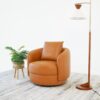 Dylan - Swivel Chair - Cognac - Image 8