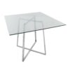 Cosmo - Contemporary Square Dining Table Legs - Clear - Image 5