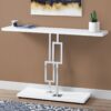 Accent Console Table For Entryway, Contemporary & Modern - Glossy White - Image 2