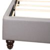 Queen Upholstered Bed - Gray - Image 4