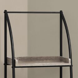 Etagere Bookcase Corner 3 Tier For Office - Taupe
