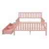 Full Size Platform Bed With Guardrails On Both Sides And 2 Storage Drawers - Pink - Image 6