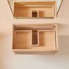 Wall Mounted & Floating Single Vanity With Ceramic Sink - Natural Walnut - Image 6