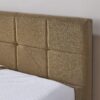 Mid Century Full Size Upholstered Bed Frame With Tufted Backrest And Armrests - Brown - Image 3