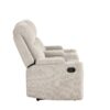 Galya - Motion Loveseat With Console - Light Gray - Image 4