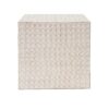 Chic Modern Mgo Cube Side Table With Fluted Design - Antique Brown - Image 12