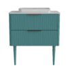 Elena - Modern Bathroom Vanity With Sink Luxury Bathroom Vanity With Ample Storage, 2 Soft Close Drawers, 2 In 1 Floating Or Freestanding Design - Blue - Image 5