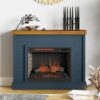 Washington - Fireplace With Mantel - Blue Denim, Whiskey - Image 6
