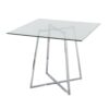 Cosmo - Contemporary Square Dining Table Legs - Clear - Image 3