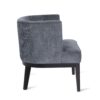 Contemporary Accent Chair With Tufted Diamond Stitching - Charcoal - Image 8