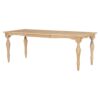 Topmax - 6 Piece Vintage Traditional Extendable Dining Table Set With Removable Leaf, Upholstered Dining Bench And 4 Chairs For 6 - Natural - Image 8