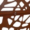 Outdoor & Indoor Privacy Screen Metal Privacy Screen, Freestanding Decorative Privacy Screen For Deck Balcony Patio - Rust Red - Image 10