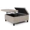 Harrison - Coffee Table Storage Ottoman - Platinum - Image 3