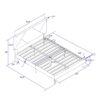 Queen Size Upholstered Platform Bed Frame With Headboard, Strong Wood Slat Support, Mattress Foundation, No Box Spring Needed - Dark Gray - Image 12