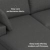 Charlie - Deep Seater Left Sectional Sofa - Gray - Image 17