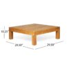 Brava - X Back Corner Bench R With Coffee Table - Red - Image 15
