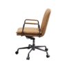 Eclarn - Top Grain Leather Office Chair - Brown - Image 7