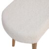 Boucle Nordic Bench - Cream - Image 4