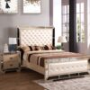Queen Bed Elegant With Minimalist Design - Off White - Image 7