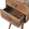 Mini Curved ed Nightstand - Brown Gray - Image 5