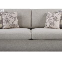Niamey - Sofa With 4 Toss Pillows - Walnut