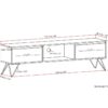 Hunter - Handcrafted TV Media Stand - Natural - Image 9