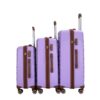 5 Piece Set (20"24"28 +A Travel Bag And A Toiletry Bag), Pp Hardshell Carry On Luggage Set With Tsa Lock Carry On Suitcase Luggage Durable Suitcase - Purple - Image 6