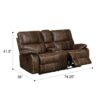Hooper - Power Reclining Loveseat - Brown - Image 6