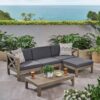 Alcove - L Shape Sofa Set - Dark Gray - Image 2