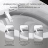 Smart 1 Piece Bidet Toilet With Warm Air Dryer Heated Seat LED Night Light Auto Open / Close - White - Image 4